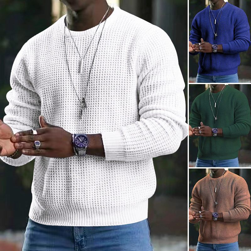 Herren Pullover mit Rundhals – Weiches Material & Bequeme Passform