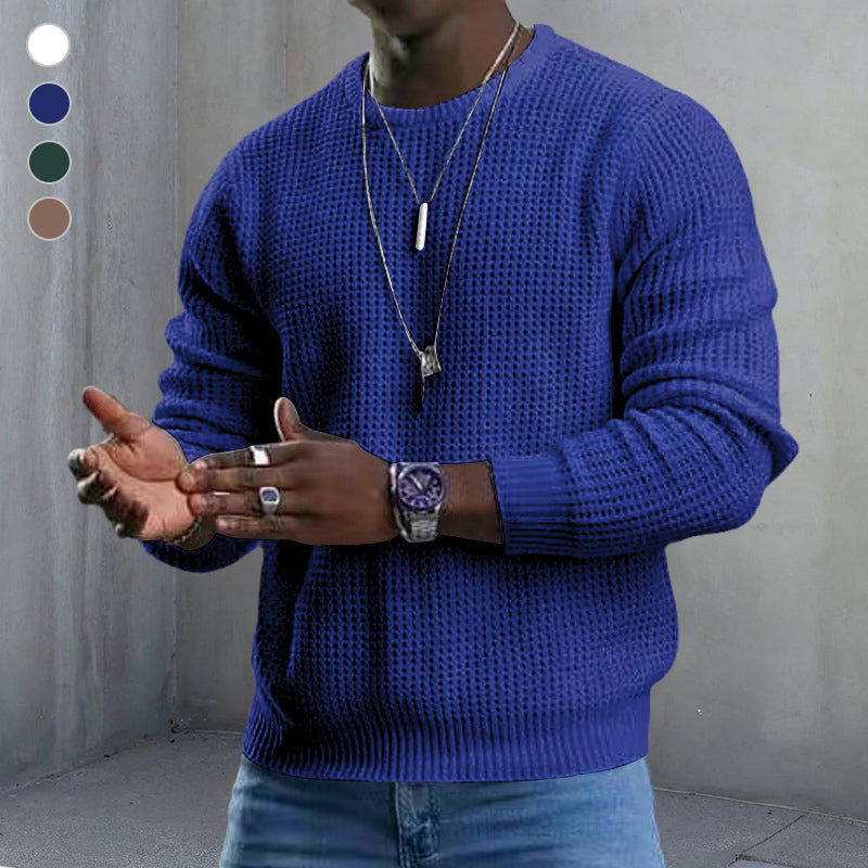 Herren Pullover mit Rundhals – Weiches Material & Bequeme Passform